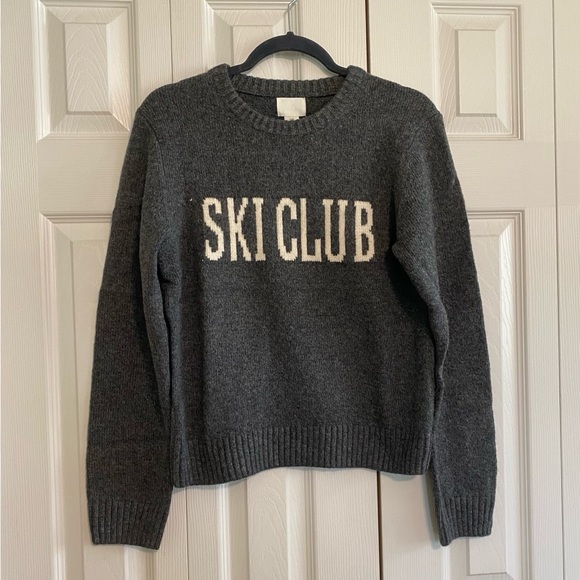 H&M Sweaters - 🍀NWT! Gray Ski Club Sweater